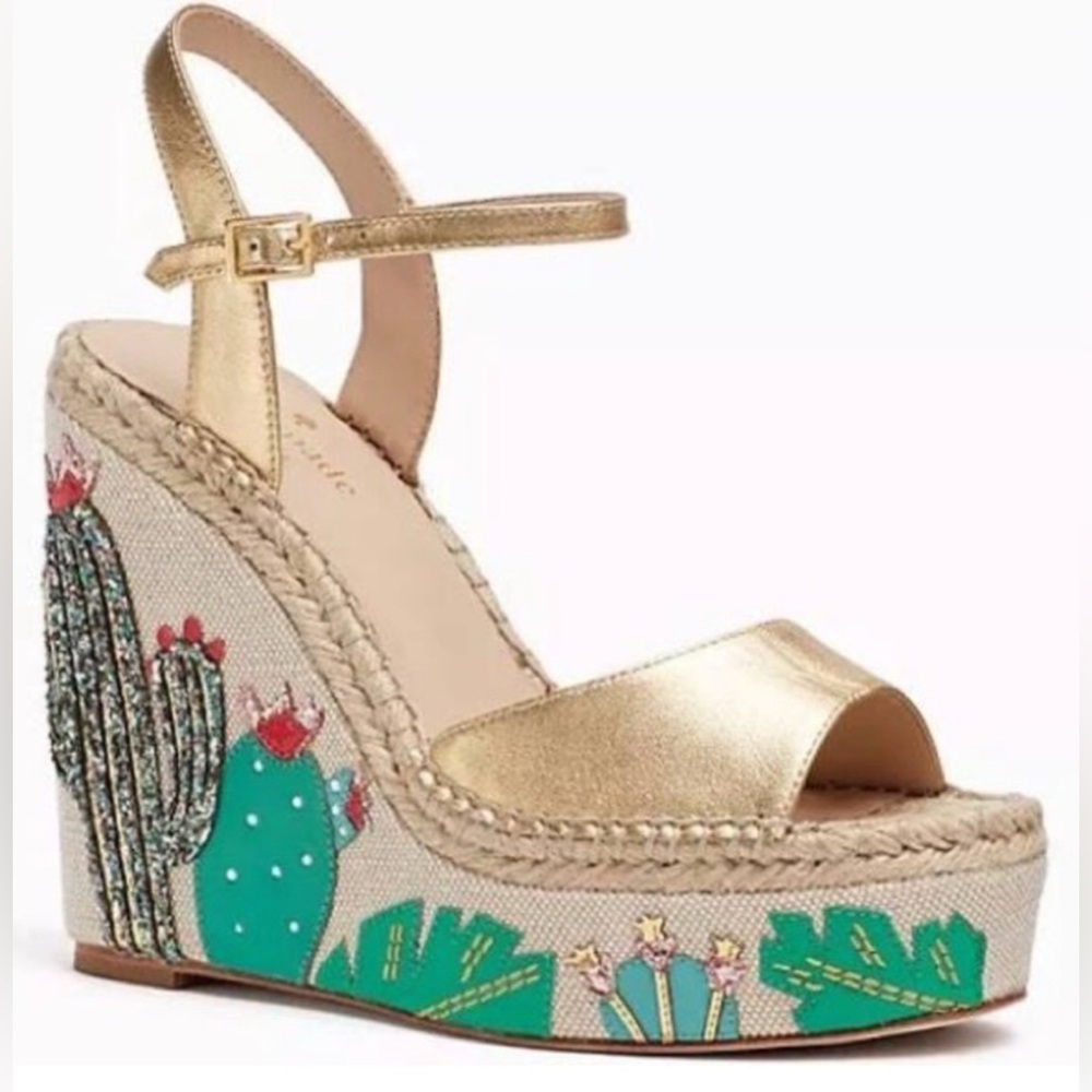 Kate Spade Dallas Cactus Wedge Heels